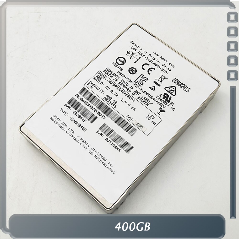 SAS SSD  ָ Ʈ ũ, HAWEI 02350GJC HUSM1640ASS204, 12 Gb/s, 2.5 ġ, 400GB